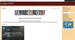 Desktop Screenshot of classof2018.wikispaces.micds.org