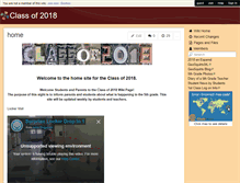 Tablet Screenshot of classof2018.wikispaces.micds.org